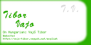 tibor vajo business card